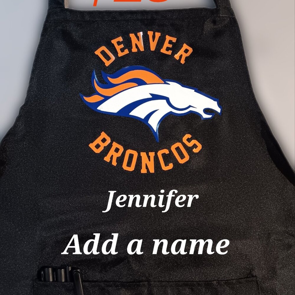 Denver Broncos Apron custom made